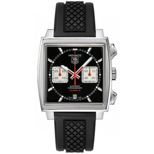 TAG Heuer Monaco Calibre 12 Black / Silver / Rubber